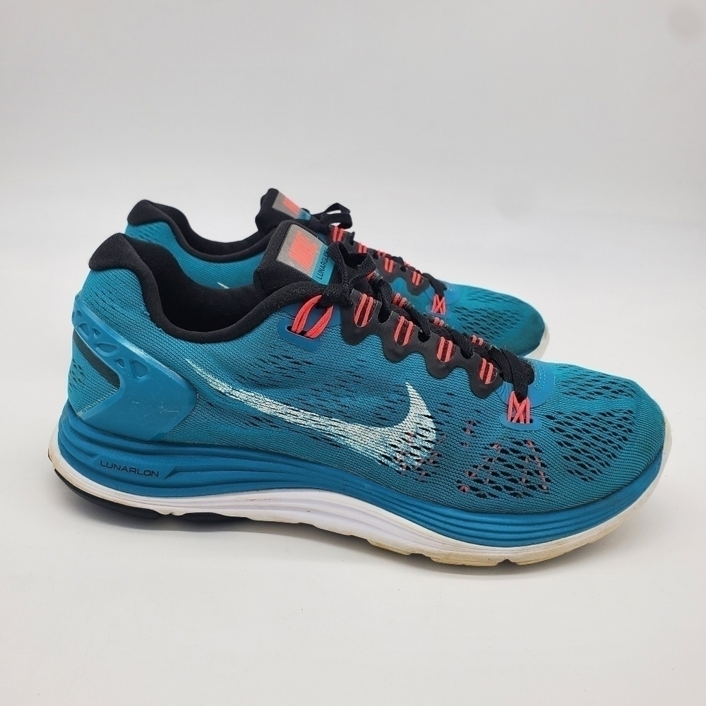 Nike Lunarglide 5 Tropical Teal Blue Running Shoes Size 7 599395-310 - Picture 10 of 10